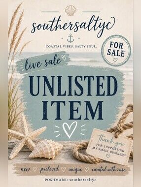 LIVE AUCTION -Unlisted Item- No Cancels